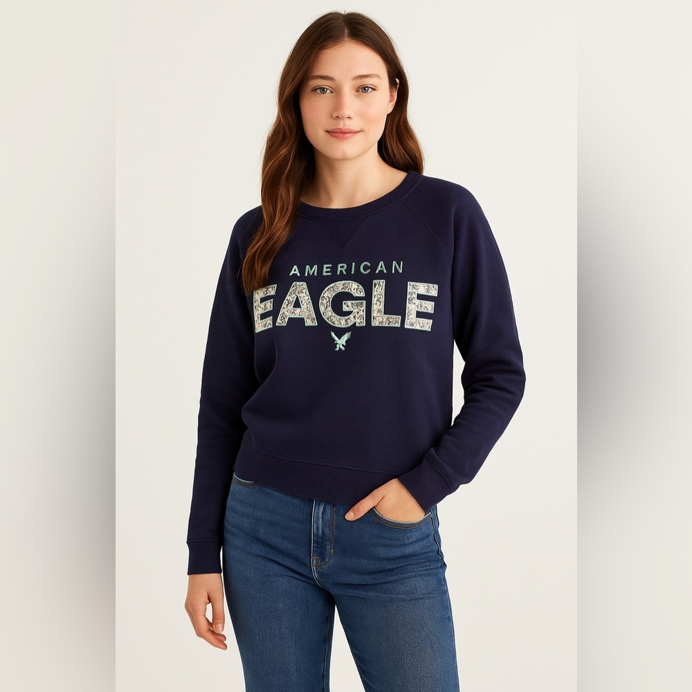 🏷️ 5 for $25 - AMERICAN Eagle Crew Neck Logo Sweater